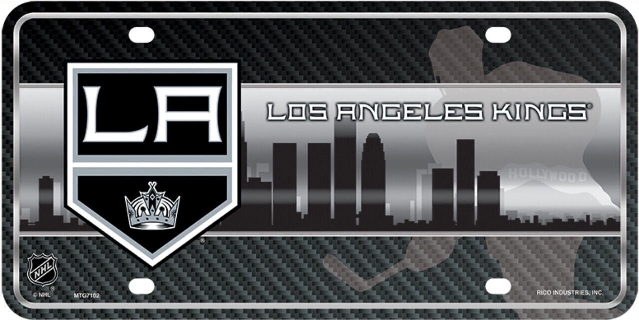 LOS ANGELES KINGS Metal License Plate Sign Novelty Vanity Craft Supply