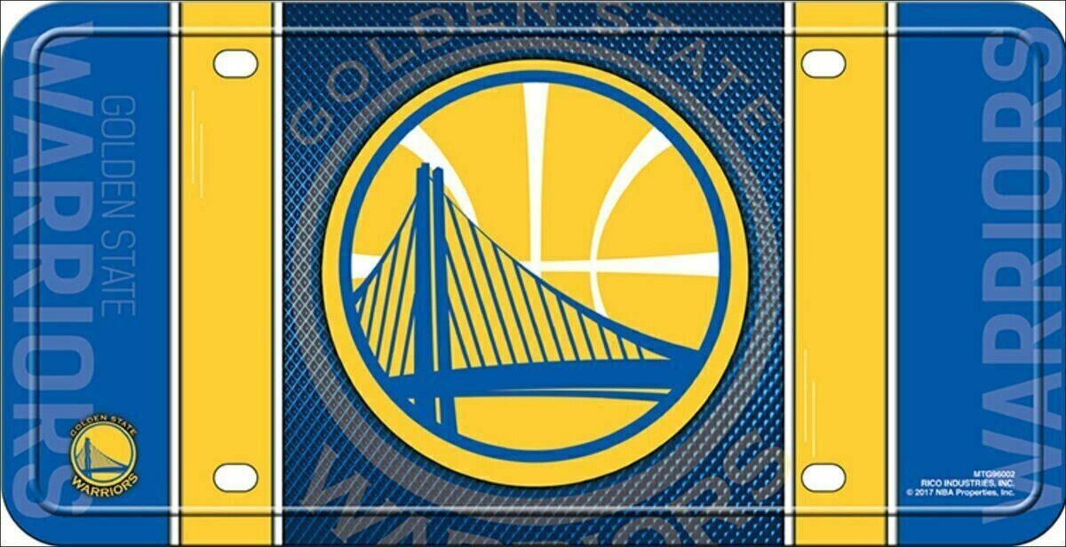 GOLDEN STATE WARRIORS Metal License Plate Sign Novelty Vanity Craft Supply