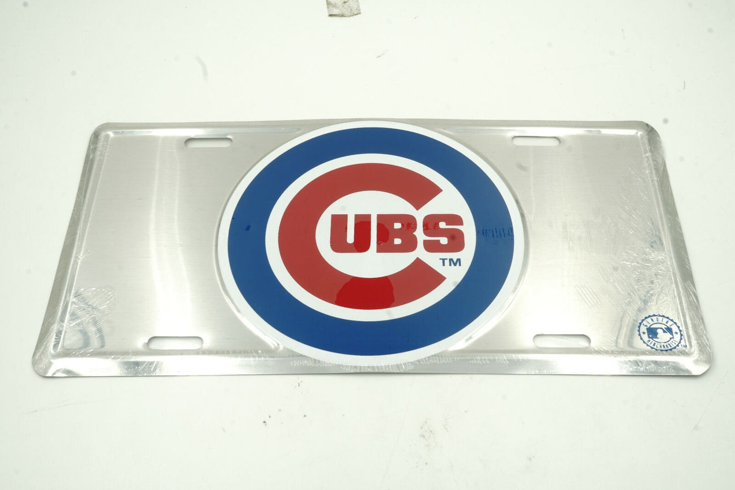 CHICAGO CUBS Chrome Metal License Plate Sign Novelty Vanity Craft Supply