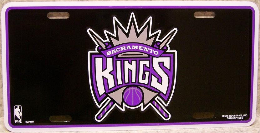 SACRAMENTO KINGS Metal License Plate Sign Novelty Vanity Craft Supply
