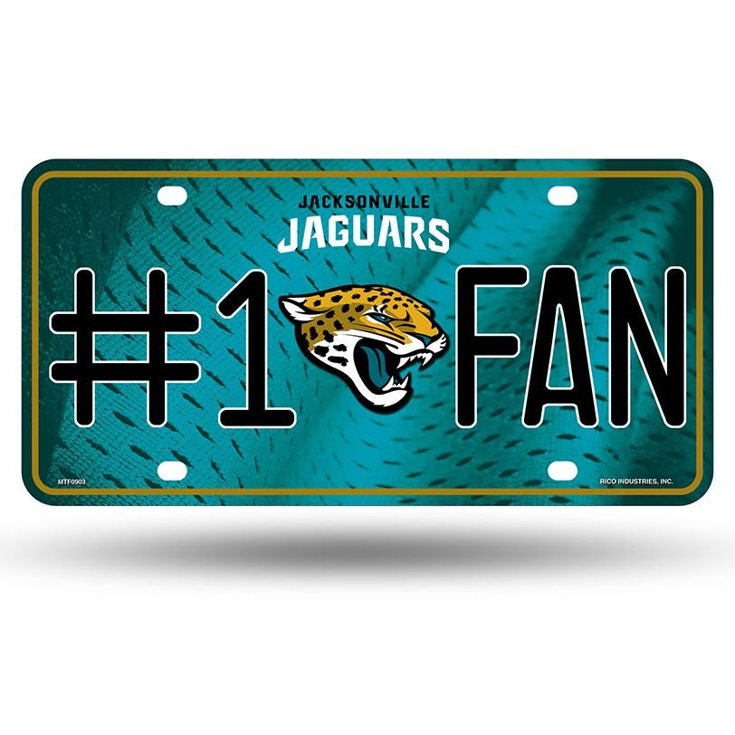 JACKSONVILLE JAGUARS Fan Metal License Plate Sign Novelty Vanity Craft Supply