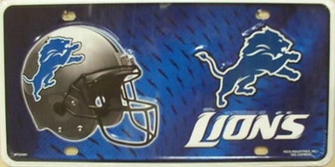 DETROIT LIONS Metal License Plate Sign Novelty Vanity Craft Supply
