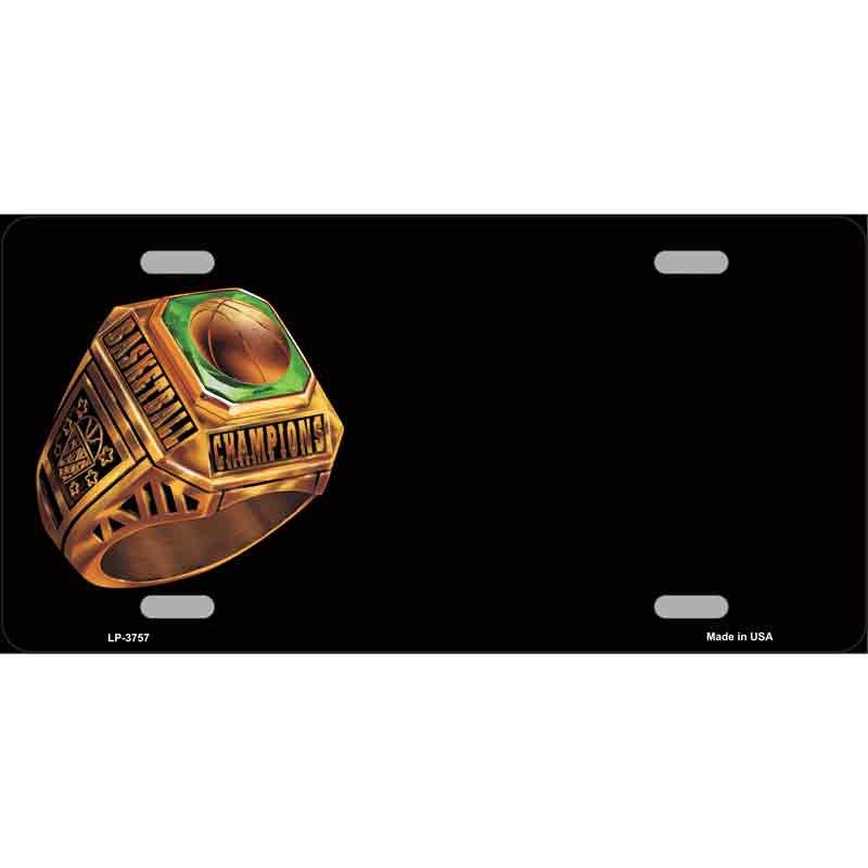 BASKETBALL CHAMP Metal License Plate Sign Novelty Vanity Craft Supply
