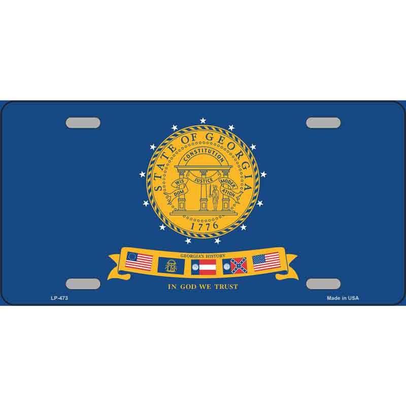 GEORGIA STATE SEAL Metal License Plate Sign Novelty Vanity Craft Supply