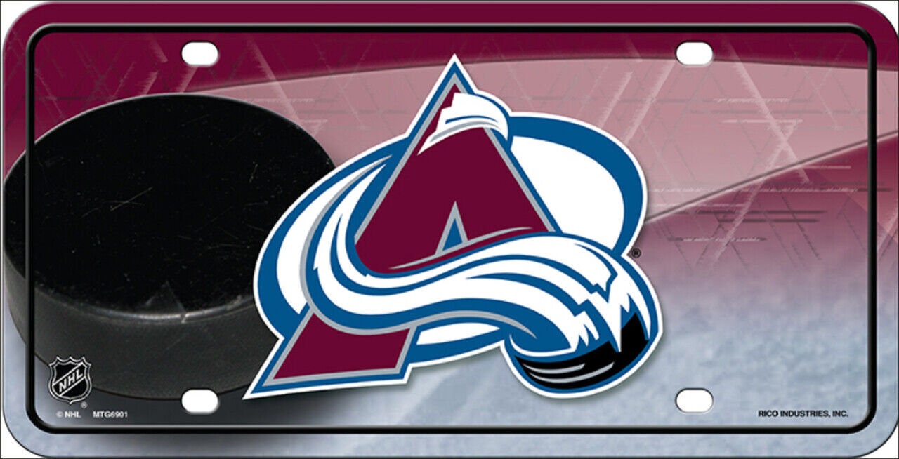 COLORADO AVALANCHE Metal License Plate Sign Novelty Vanity Craft Supply