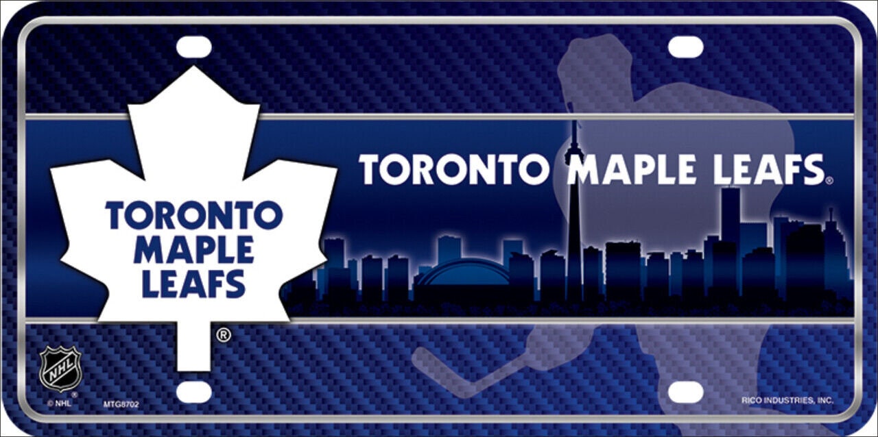 TORONTO MAPLE LEAFS Metal License Plate Sign Novelty Vanity Craft Supply