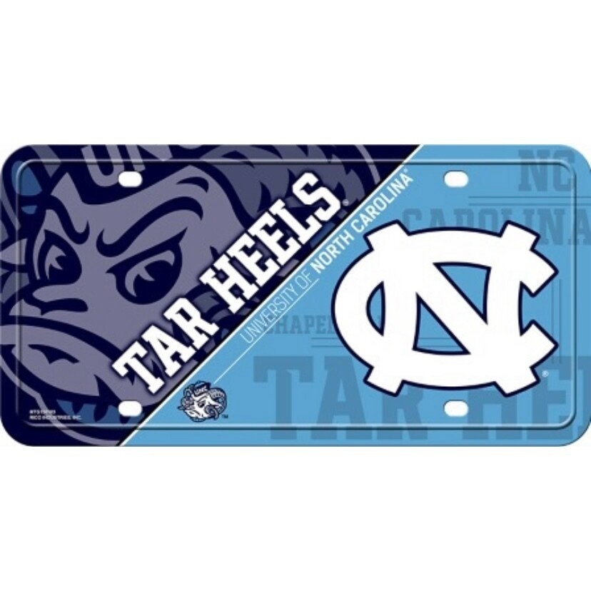 NORTH CAROLINA Tar Heels Metal License Plate Sign Novelty Vanity Craft Supply