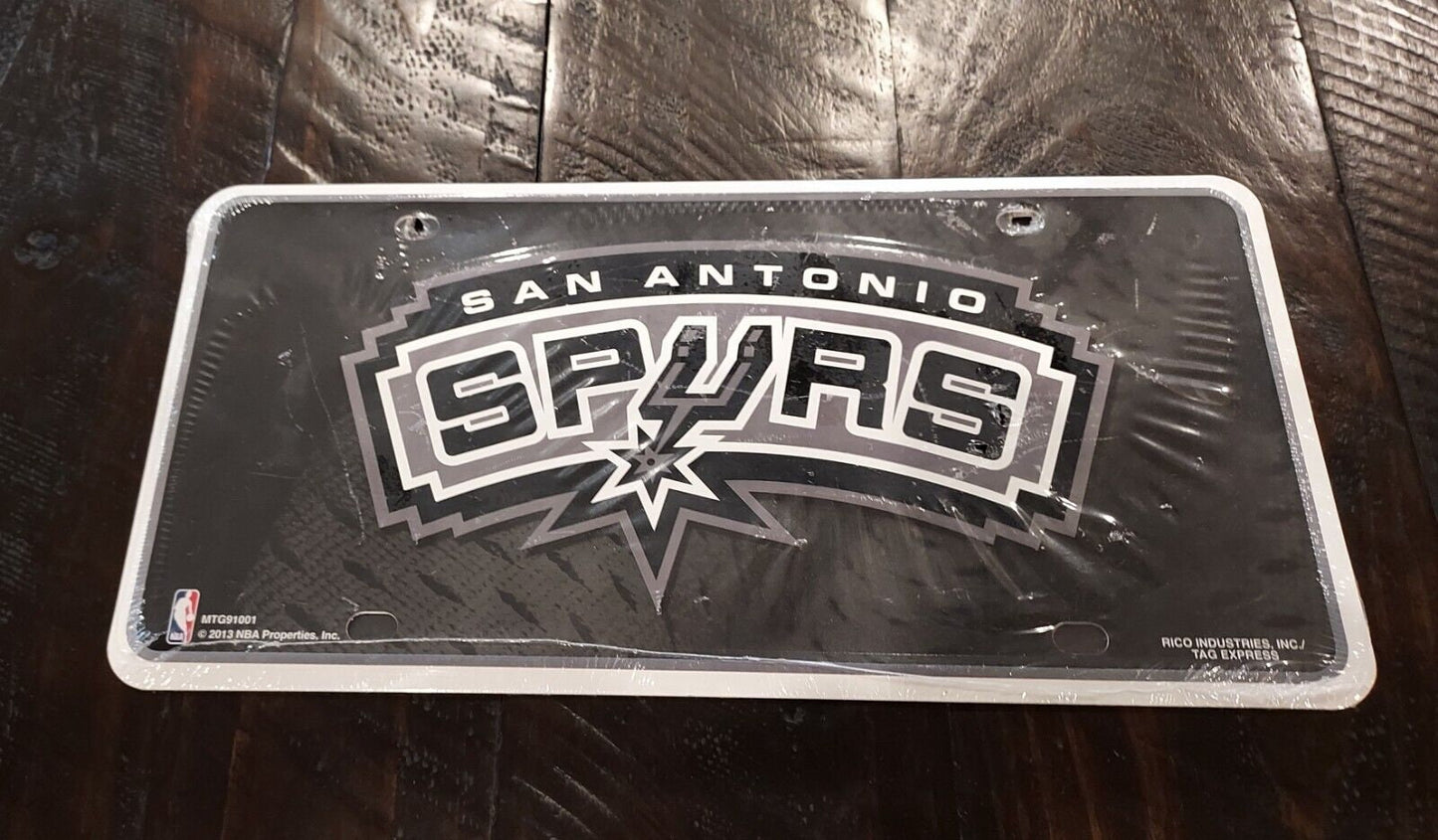 SAN ANTONIO SPURS Metal License Plate Sign Novelty Vanity Craft Supply