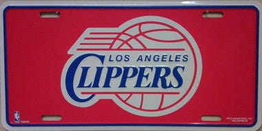 LOS ANGELES CLIPPERS Metal License Plate Sign Novelty Vanity Craft Supply