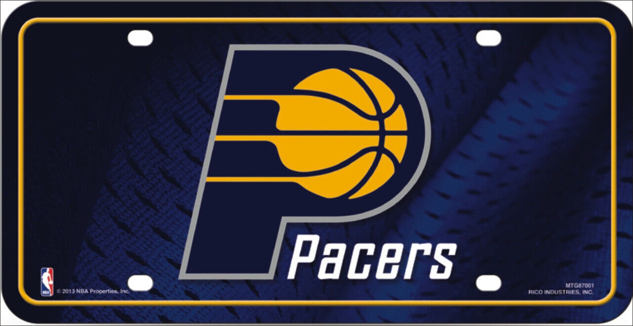INDIANA PACERS Metal License Plate Sign Novelty Vanity Craft Supply