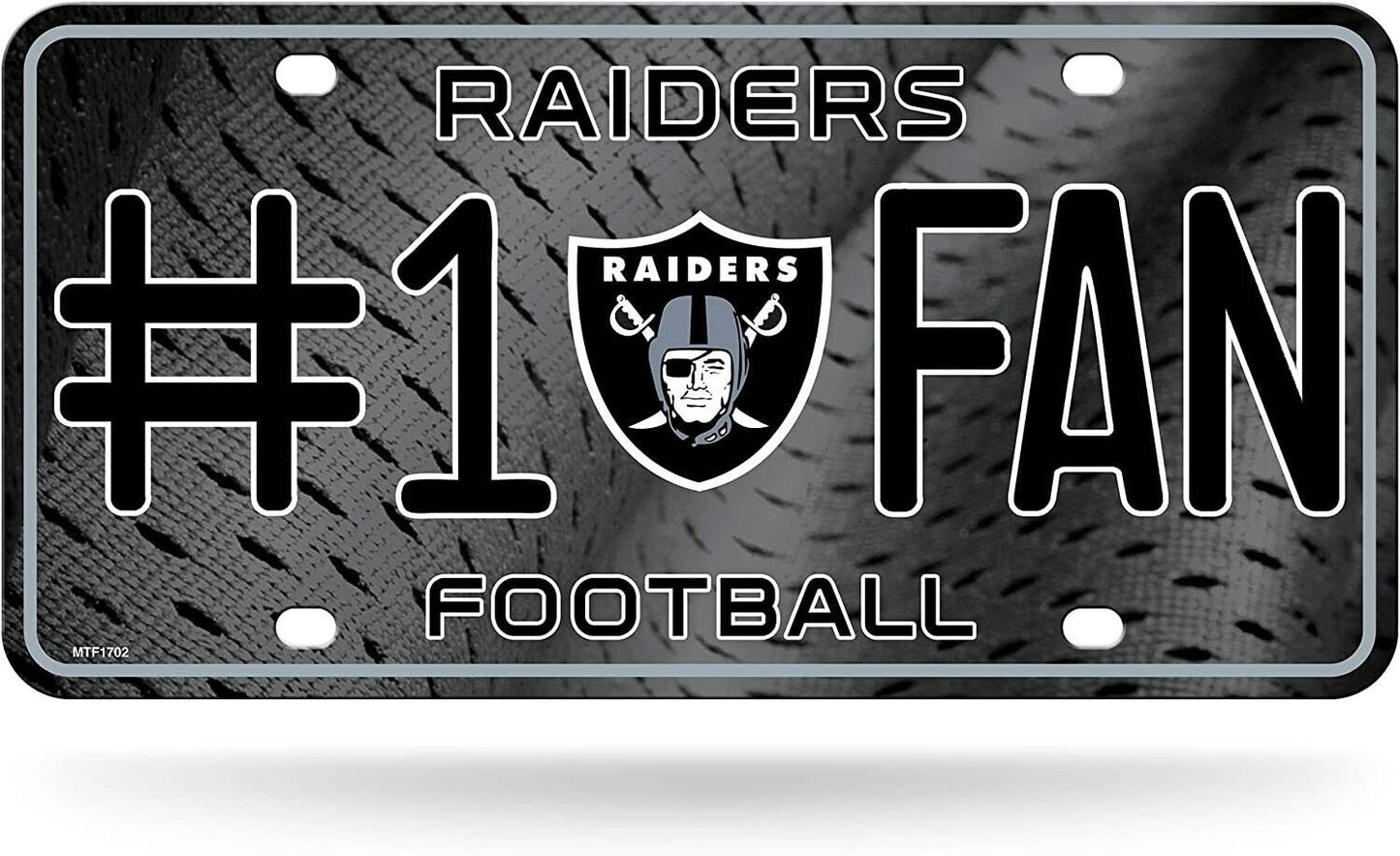OAKLAND RAIDERS Fan Metal License Plate Sign Novelty Vanity Craft Supply