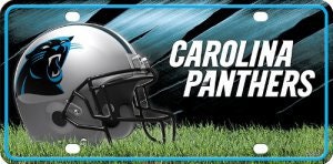 CAROLINA PANTHERS Metal License Plate Sign Novelty Vanity Craft Supply