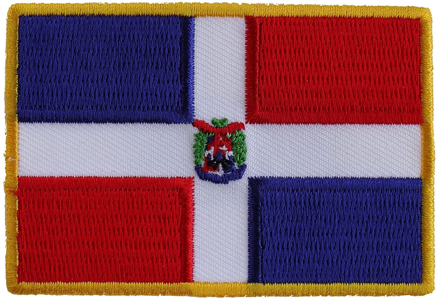Dominican Republic Patch - 3x2 inch – Motorcycle Embroidered Patch Appliqué Craft Supply