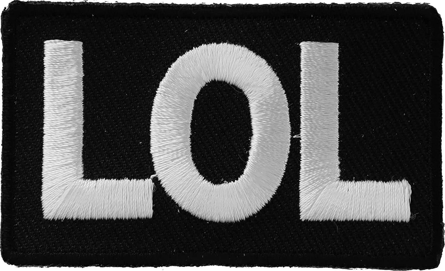 LOL Patch - 2.5x1.5 inch – Motorcycle Embroidered Patch Appliqué Craft Supply