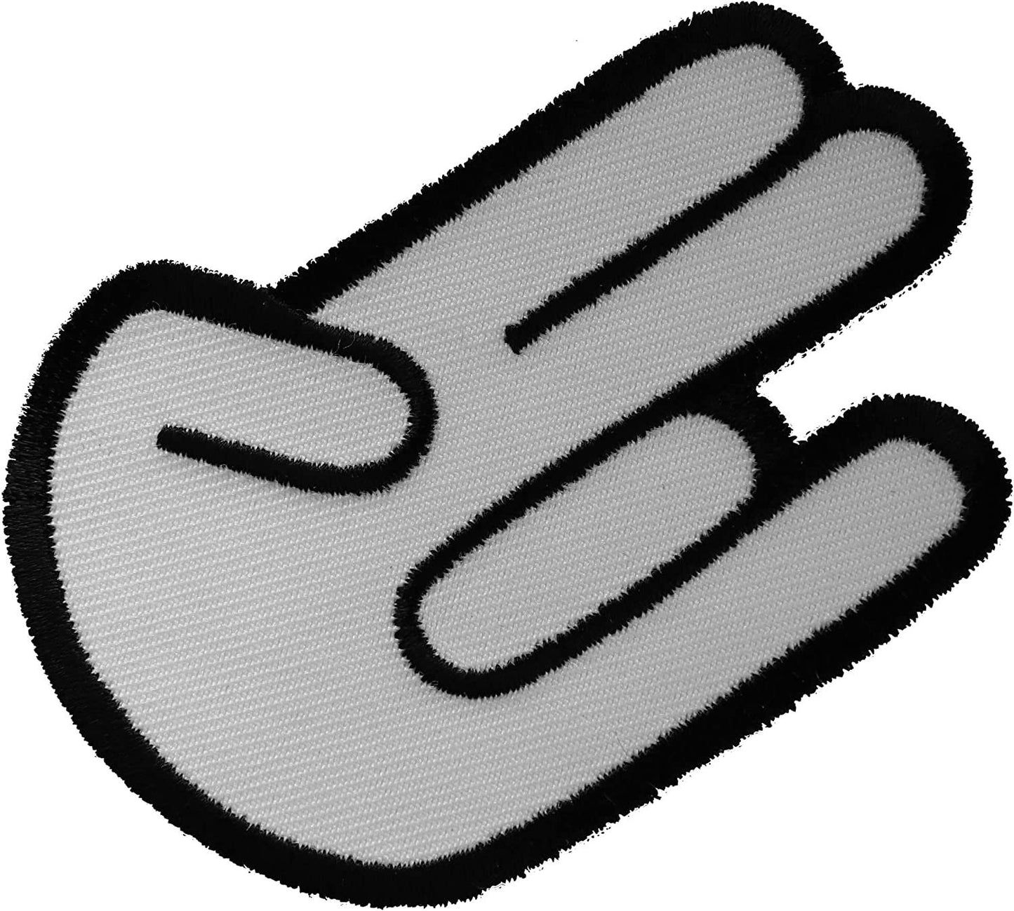 Shocker Hand Sign Patch - 3.25x2.25 inch – Funny Embroidered Patch Appliqué Craft Supply