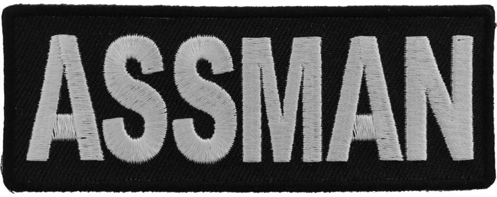 Assman Funny Patch - 4x1.5 inch – Funny Embroidered Patch Appliqué Craft Supply