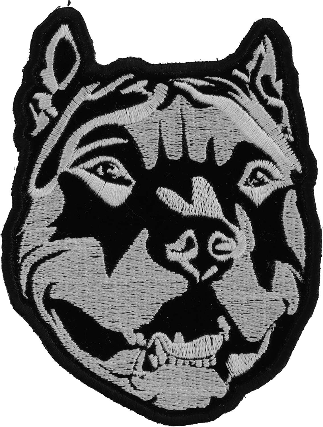 Small Pitbull Patch - 3x4 inch – Motorcycle Embroidered Patch Appliqué Craft Supply