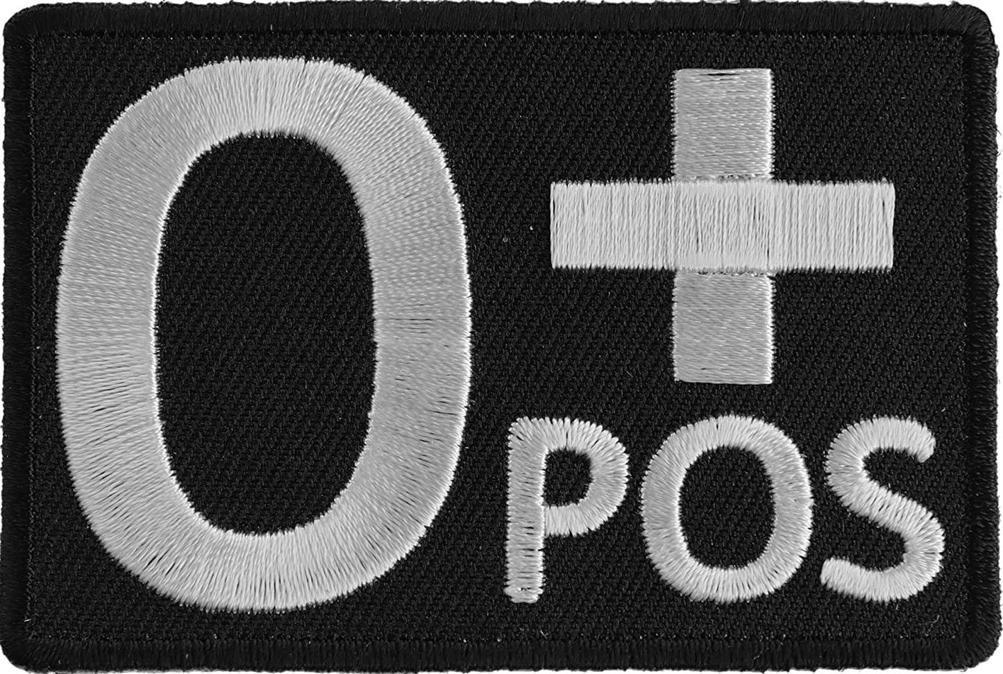 O Positive Blood ID Patch - 3x2 inch – Motorcycle Embroidered Patch Appliqué Craft Supply