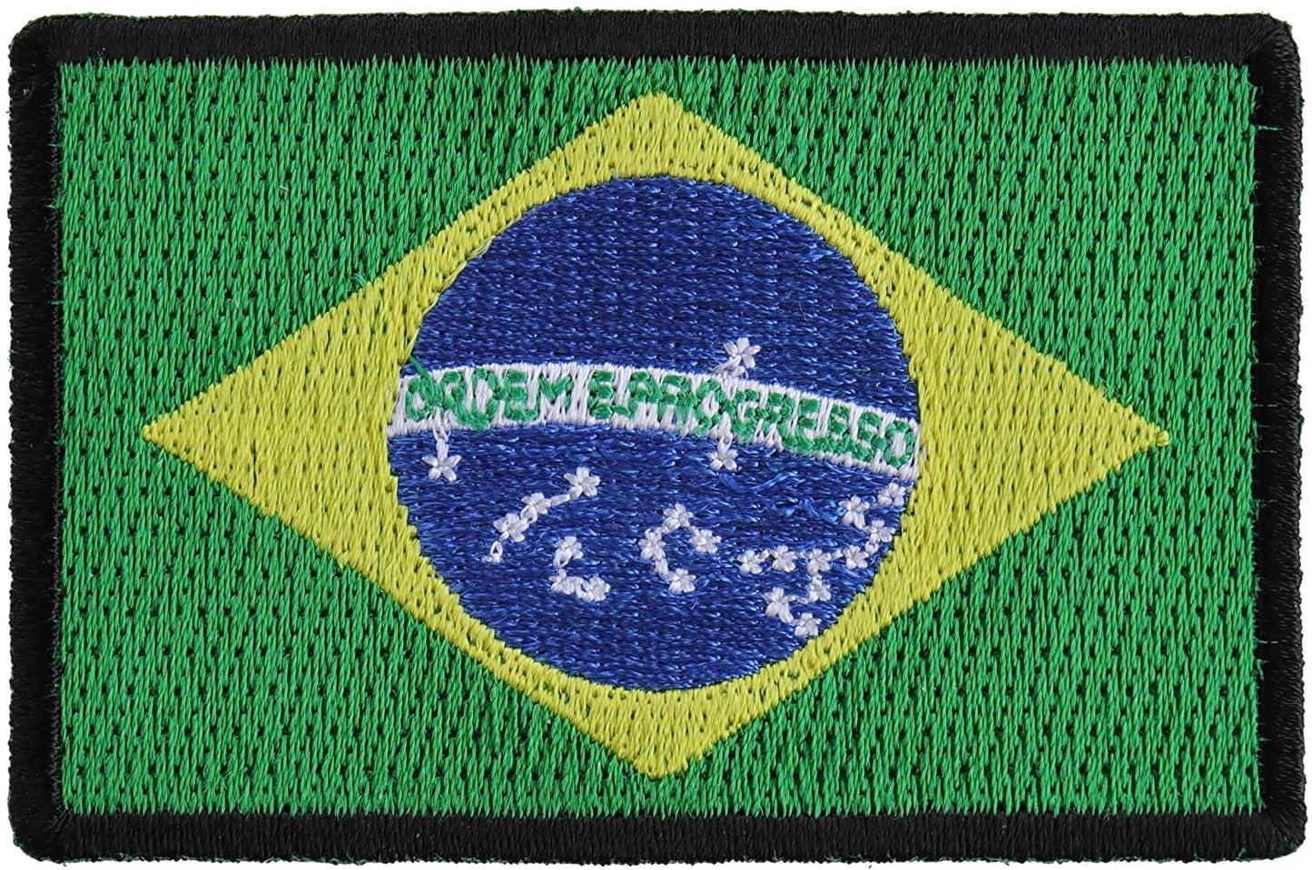 Brazil Flag Patch Brazilian - 3x2 inch – Motorcycle Embroidered Patch Appliqué Craft Supply