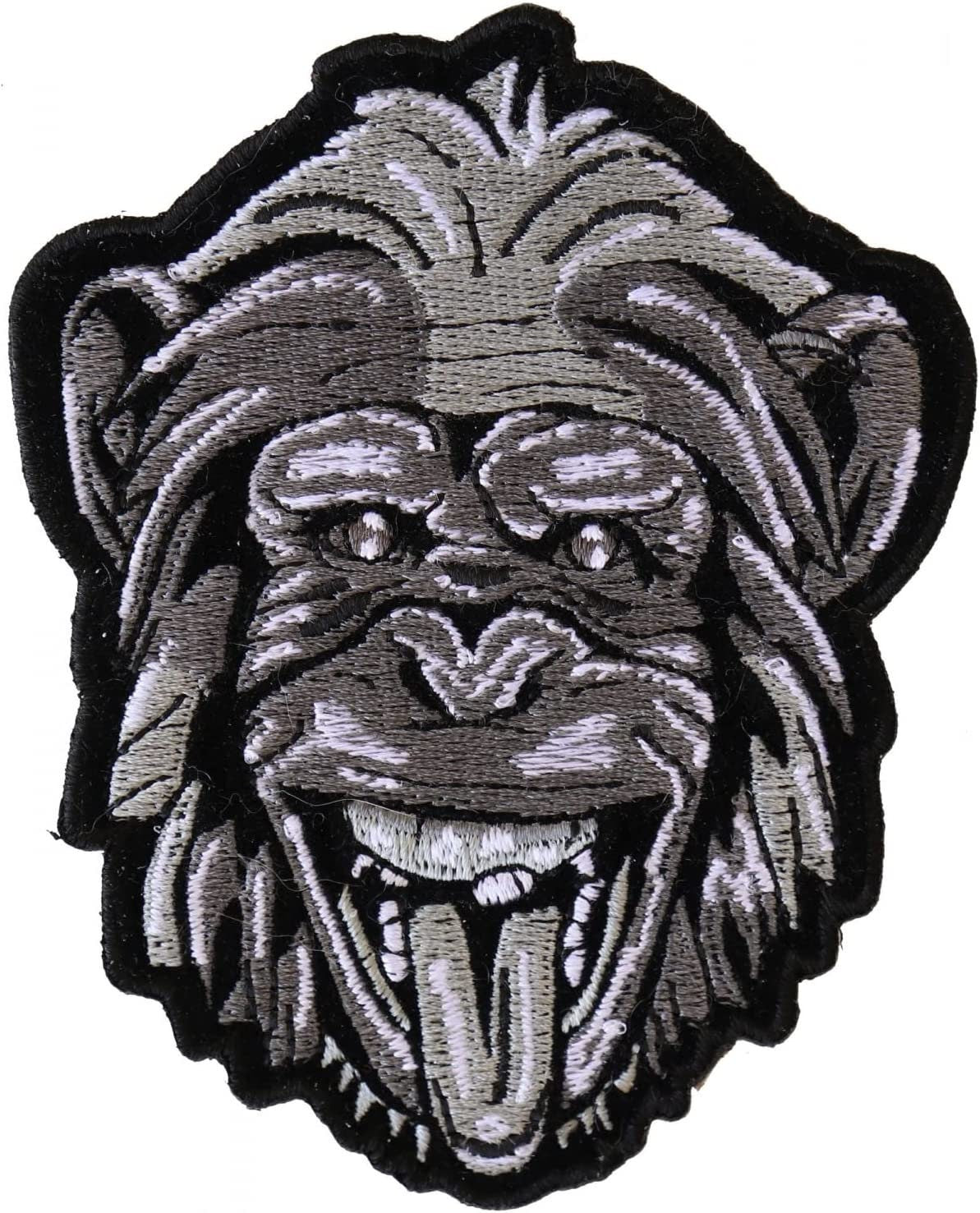 Party Animal Monkey Patch - 3.3x4 inch – Funny Embroidered Patch Appliqué Craft Supply