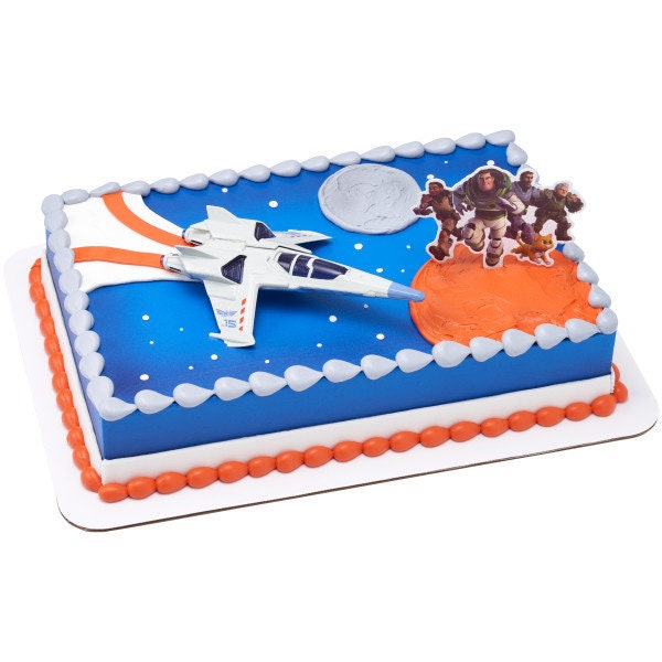 Disney Pixar Lightyear Cake Topper - Buzz Lightyear Let's Do This! Birthday Party Cake Decoration - Kids Birthday Decoset Craft Supply