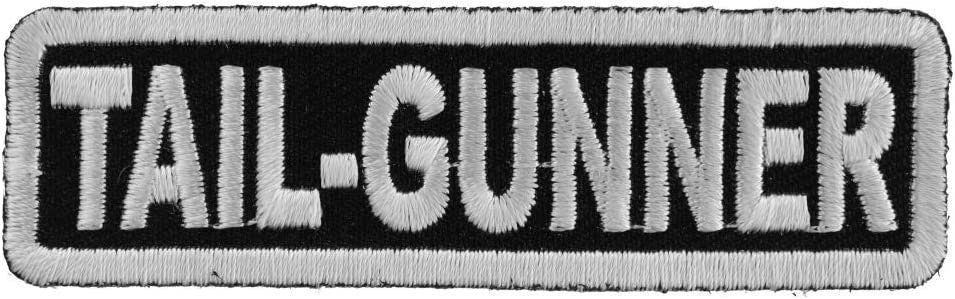 Tail Gunner Patch - 3x0.875 inch – Biker Embroidered Patch Appliqué Craft Supply