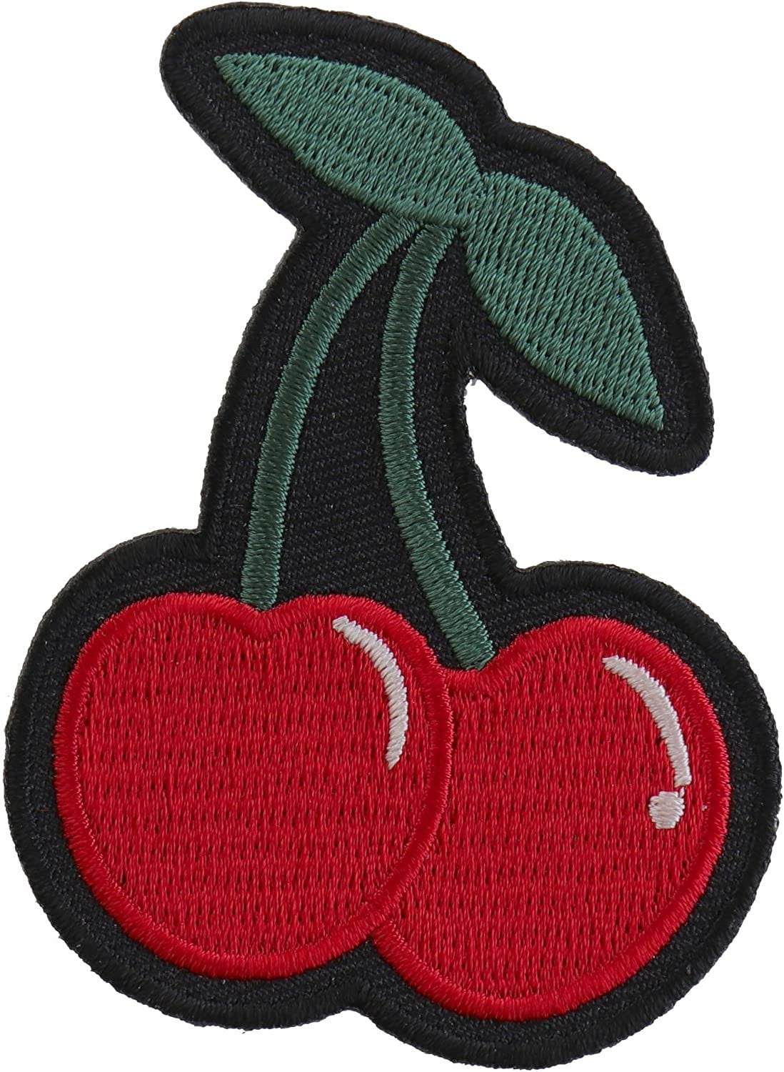 Cherry Patch - 2.3x3 inch - Embroidered Patch Appliqué Craft Supply
