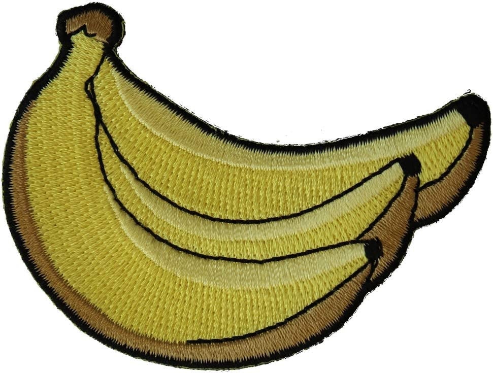 Bananas Patch - 3x2.6 inch – Funny Embroidered Patch Appliqué Craft Supply