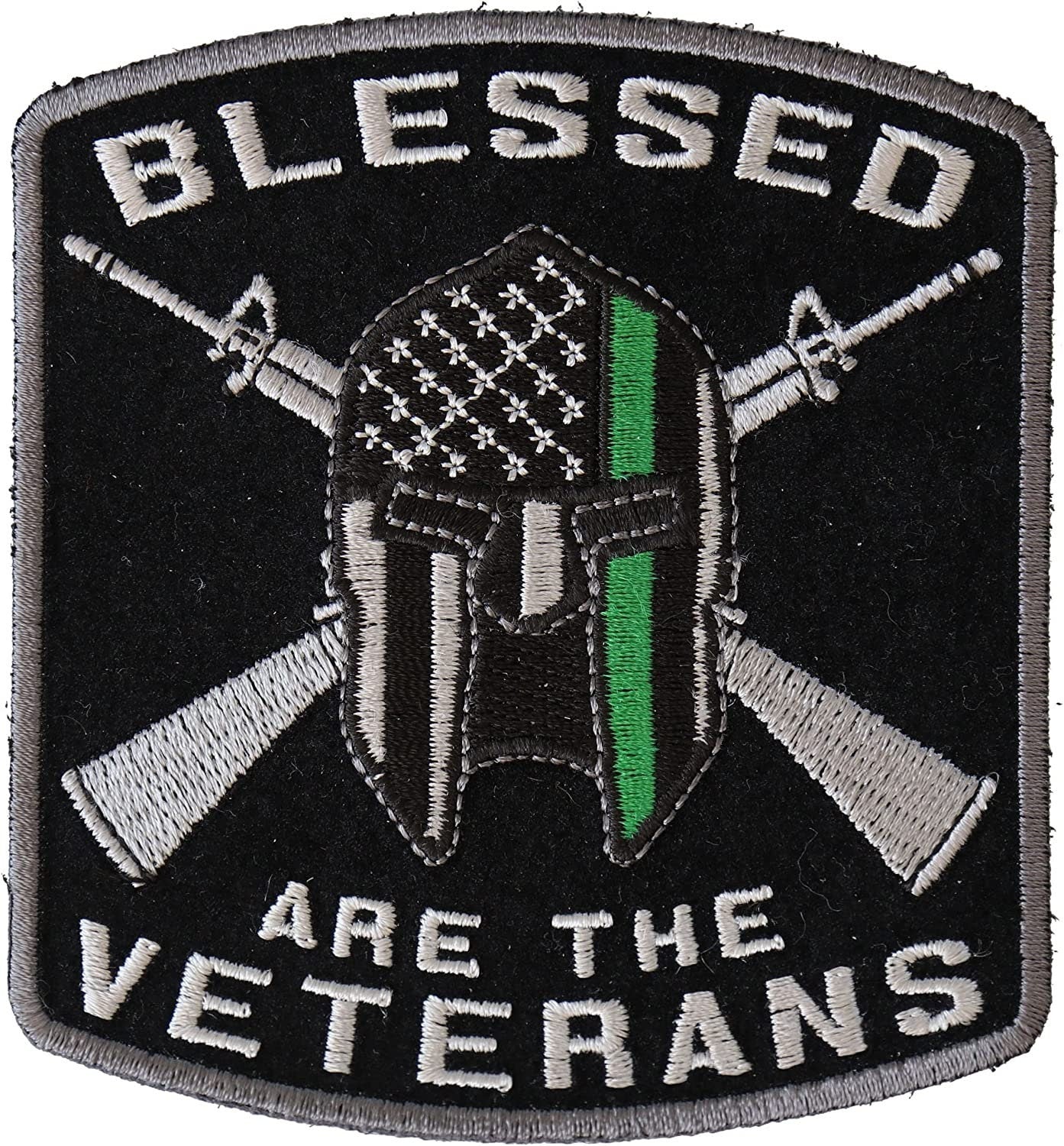 Blessed are The Veterans Patch - 3.5x3.75 inch – Military Embroidered Patch Appliqué Craft Supply