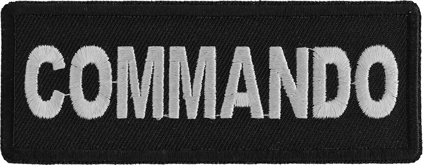 Commando Patch - 4x1.5 inch – Funny Embroidered Patch Appliqué Craft Supply