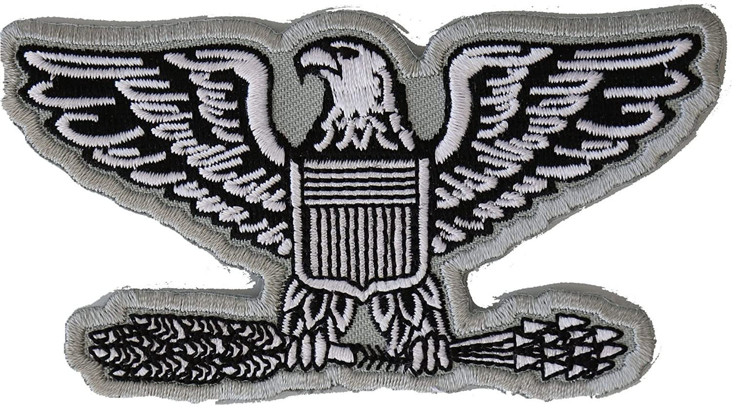 Colonel Eagle Insignia Patch - 4x2.1 inch – Military Embroidered Patch Appliqué Craft Supply