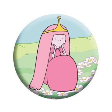 ADVENTURE TIME Princess Bubblegum Smiling Pinback Button Badge - Cartoon Network Animation Anime Series - Round 1.25" Button Craft Supply