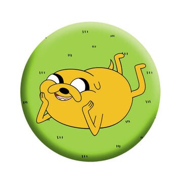 ADVENTURE TIME Jake Cheesin' Pinback Button Badge - Jake the Dog Cartoon Network Animation Anime Series - Round 1.25" Button Craft Supply