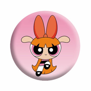 POWERPUFF GIRLS Blossom Pinback Button Badge - Cartoon Network Animation Anime Series - Round 1.25" Button Craft Supply