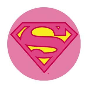 SUPERGIRL Sparkle Logo Pinback Button Badge - Superman DC Comics Originals - Round 1.25" Button Craft Supply