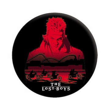 LOST BOYS Movie Poster Pinback Button Badge - Kiefer Sutherland Horror Vampire Movie Classic - Round 1.25" Button Craft Supply
