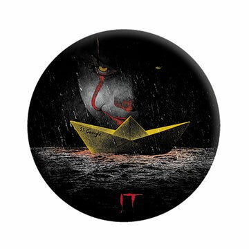 IT Movie Poster Pinback Button Badge - Pennywise Clown Supernatural Horror Movie - Round 1.25" Button Craft Supply