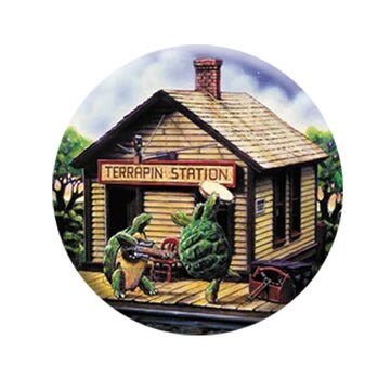 GRATEFUL DEAD Terrapin Station Pinback Button Badge - Jerry Garcia Terrapin Banjo American Rock Band - Round 1.25" Button Craft Supply