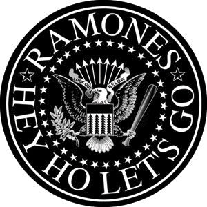 RAMONES Black Eagle Logo Pinback Button Badge - Hey Ho Let's Go American Punk Rock Band - Round 1.25" Button Craft Supply