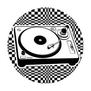 Music Turntable Pinback Button Badge - DJ Music Turntable Party Vinyl Record Round 1.25" Button Craft Supply