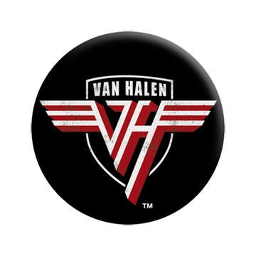 VAN HALEN Shield Logo Pinback Button Badge - Eddie Van Halen Album American Rock Band - Round 1.25" Button Craft Supply