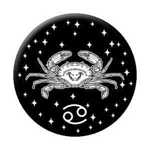 CANCER Astrology Zodiac Sign Pinback Button Badge - Cancer Zodiac Constellation Horoscope - Round 1.25" Button Craft Supply