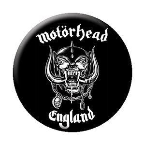 MOTORHEAD England Pinback Button Badge - Lemmy English Rock Band Logo - Round 1.25" Button Craft Supply