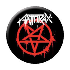 ANTHRAX Masters Logo Pinback Button Badge - American Heavy Metal Band Pentagram - Round 1.25" Button Craft Supply