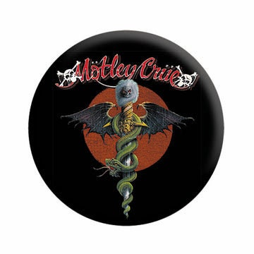 MOTLEY CRUE Dr. Feelgood Pinback Button Badge - American Heavy Metal Band Album Music - Round 1.25" Button Craft Supply