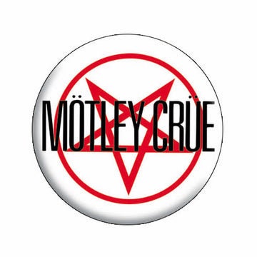 MOTLEY CRUE Star Logo Pinback Button Badge - American Heavy Metal Band Album Music - Round 1.25" Button Craft Supply