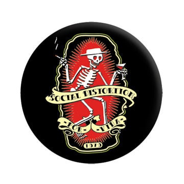SOCIAL DISTORTION Por Vida Pinback Button Badge - Punk Rock Band Music - Round 1.25" Button Craft Supply