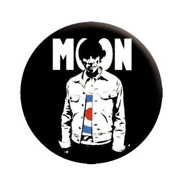 KEITH MOON Logo Pinback Button Badge - The Who Rock Band Album Music - Round 1.25" Button Craft Supply