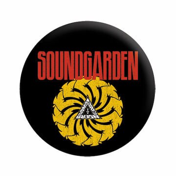 SOUNDGARDEN Yellow Logo Pinback Button Badge - Chris Cornell American Rock Band Album Music - Round 1.25" Button Craft Supply