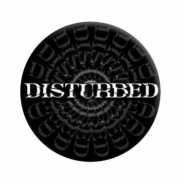 DISTURBED Band Logo Pinback Button Badge - Album American Rock Band Album Music - Round 1.25" Button Craft Supply